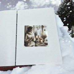 Kouzlo zimního domova | Maxi kusová samolepka pro diář i scrapbook