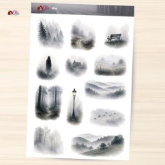 Mlha | Samolepky do diáře