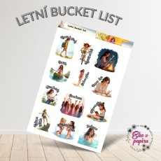 Letní bucket list | Samolepky do diáře