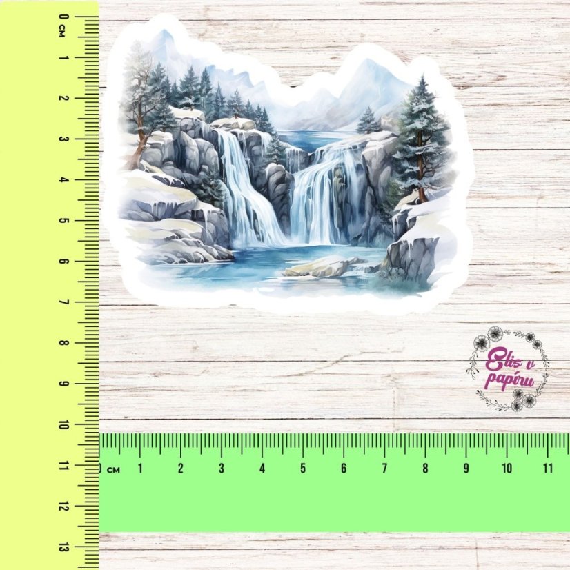 Vodopád uprostřed zimy | Samolepky do diáře