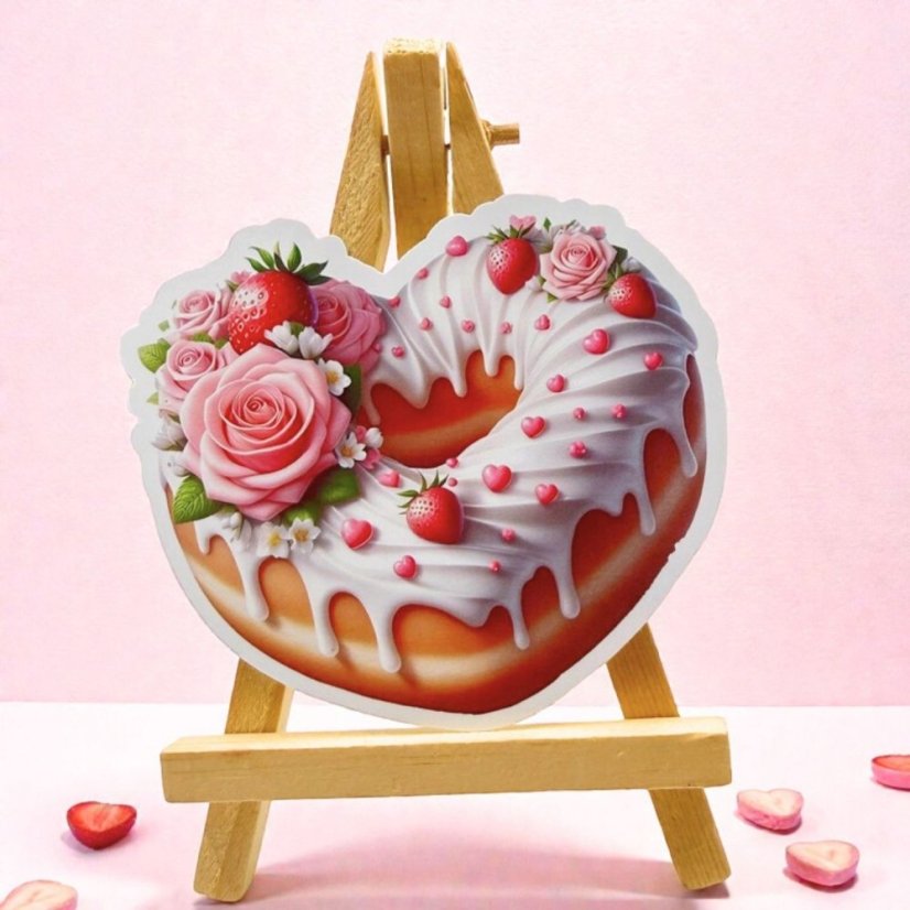 Valentýnský donut | Samolepky do diáře | Limitka