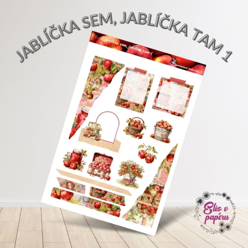Jablíčka sem, jablíčka tam 1 | Samolepky do diáře