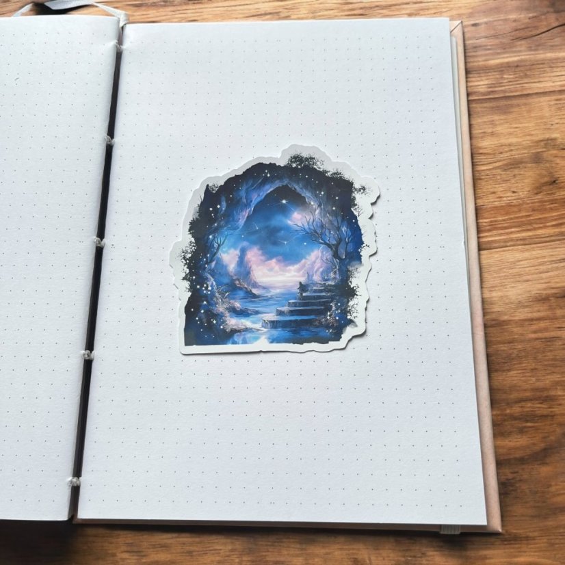 Jeskyně s výhledem na oceán | Maxi kusová samolepka pro diář i scrapbook