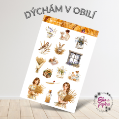 Dýchám v obilí | Samolepky do diáře