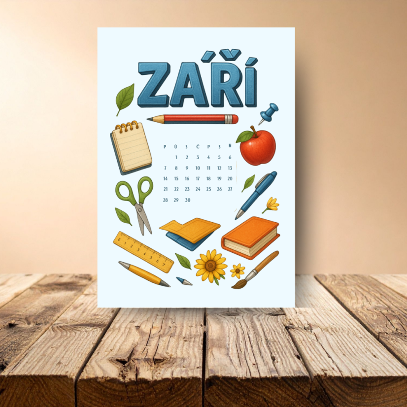 Rok v samolepkách A5 | 13 Kusovek jako rozdělovník A5