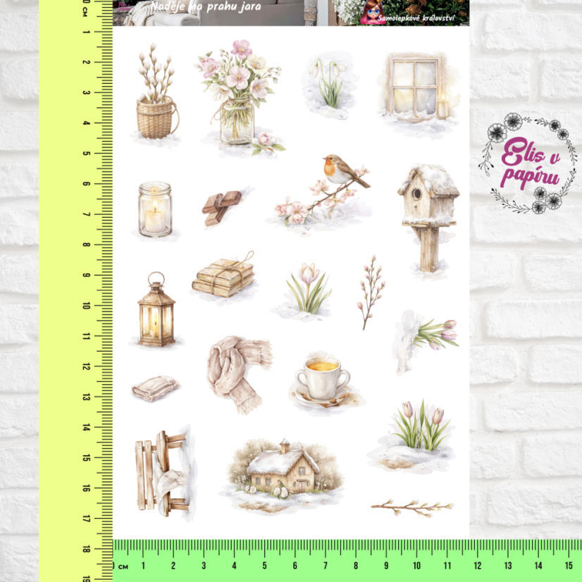 Naděje na prahu jara | Samolepky do diáře