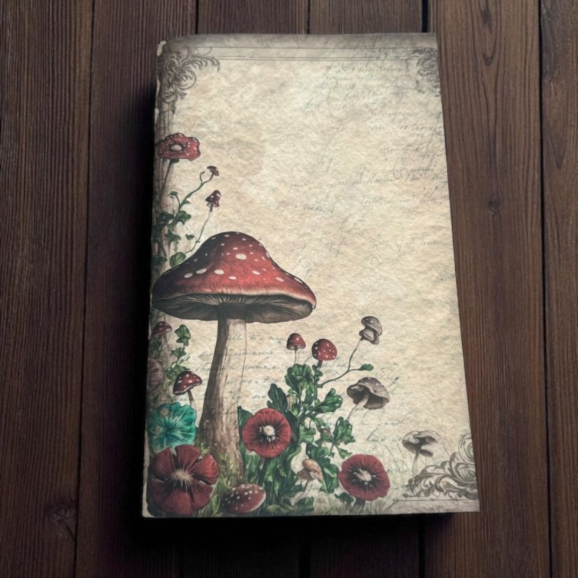 Vintage houbový sešit