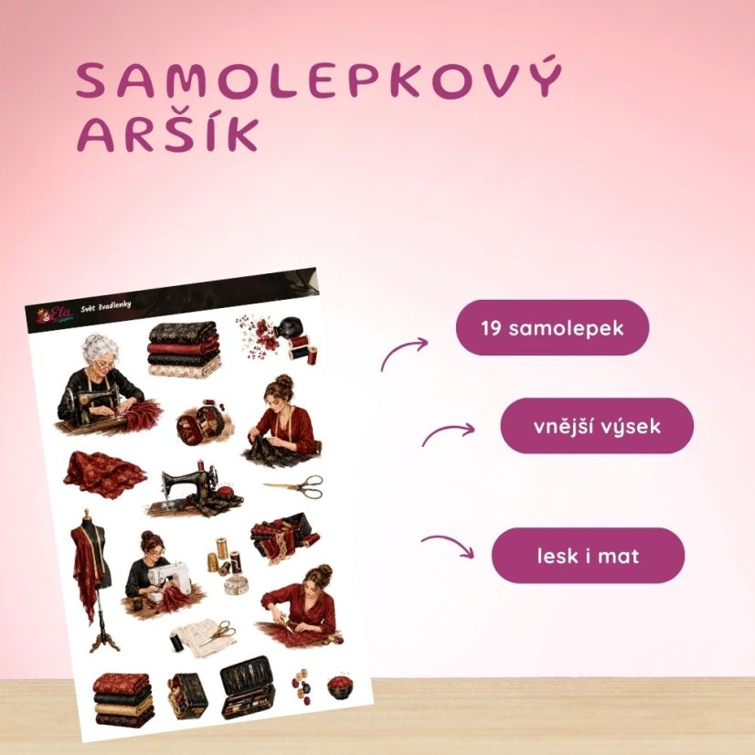 Svět švadlenky | Samolepky do diáře