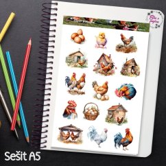 Slepičí království | Samolepky do diáře