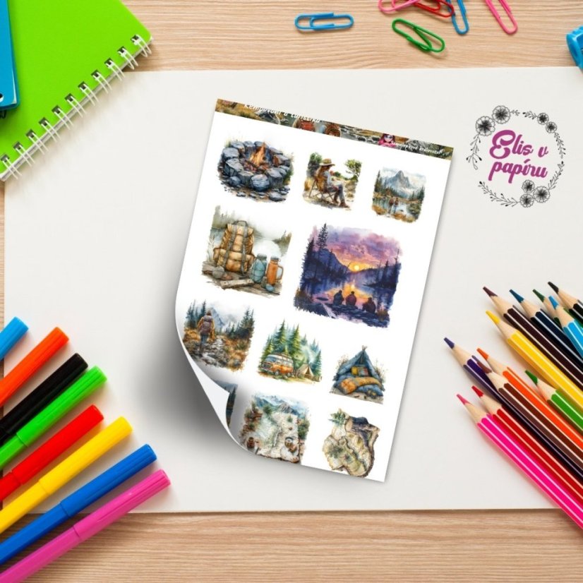 Kempování a turistika | Samolepky do diáře