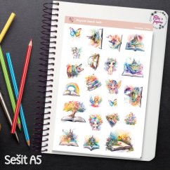 Kouzelné samolepky plné knih, fantazie a pohádkových postav. Ideální pro diář, bujo nebo scrapbook. Přidej do svého plánování kousek kouzla. Kouzelné samolepky plné knih, fantazie a pohádkových postav. Ideální pro diář, bujo nebo scrapbook. Přidej do svého plánování kousek kouzla.
