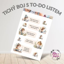 Tichý boj s to-do listem | Samolepky do diáře