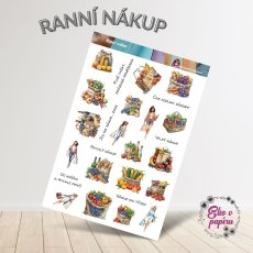 Ranní nákup | Samolepky do diáře