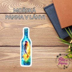 Mořská panna v láhvi | Samolepka do diáře | Limitka