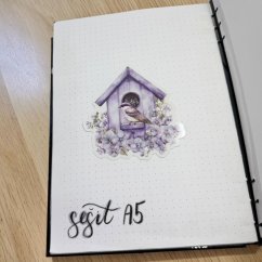 Ptačí budka | Samolepka do diáře