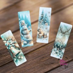Vánoční záložky | Sada knižních záložek