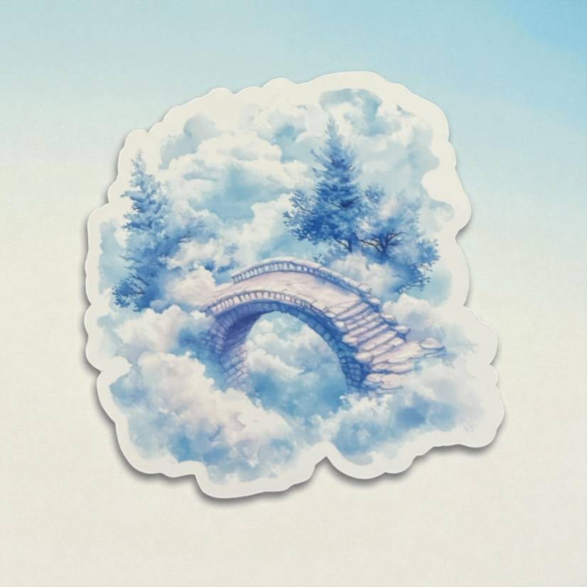 Most mezi mraky | Samolepky do diáře