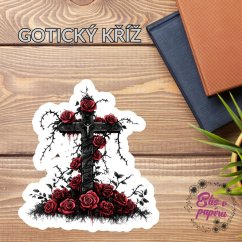 Gotický kříž | Samolepky do diáře