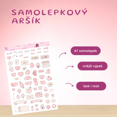 Láska, šipky a zprávy | Samolepky do diáře