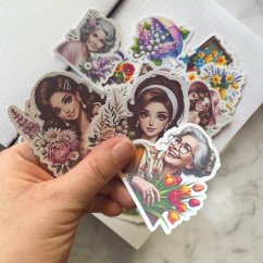 Příběhy jara | Velké kusové samolepky pro diář i scrapbook