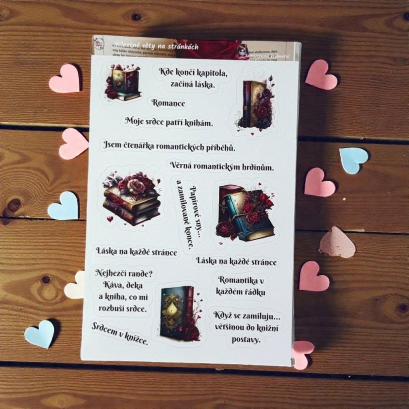 Romantická knihomolka | Balíček z mystery boxu pro knihomolky