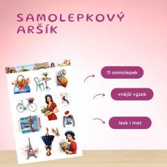 Francouzská elegance | Samolepky do diáře