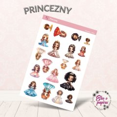 Samolepky pro holky nejen do diáře s motivem princezen od Elis v papíru