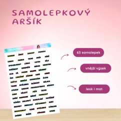 Slova, co pohladí duši | Samolepky do diáře