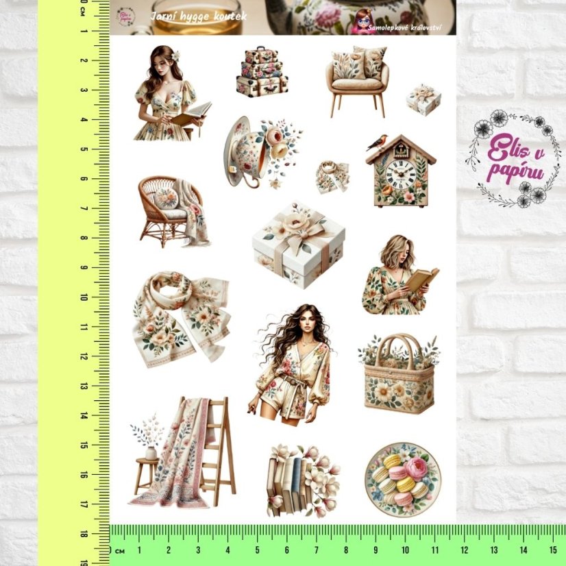 Jarní hygge koutek |  Samolepky do diáře