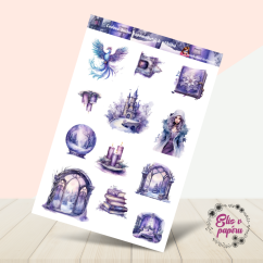 Ledová kniha zapomenutých příběhů | Samolepky do diáře