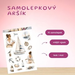 Smyslná cizinka | Samolepky do diáře