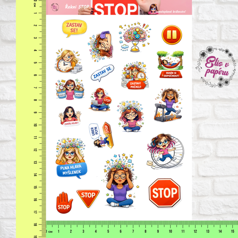 Řekni STOP | Samolepky do diáře