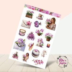 Orchidejové pohlazení | Limitka | Samolepky do diáře