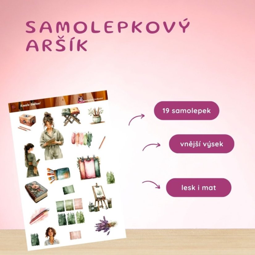 Kouzlo tvoření | Samolepky do diáře