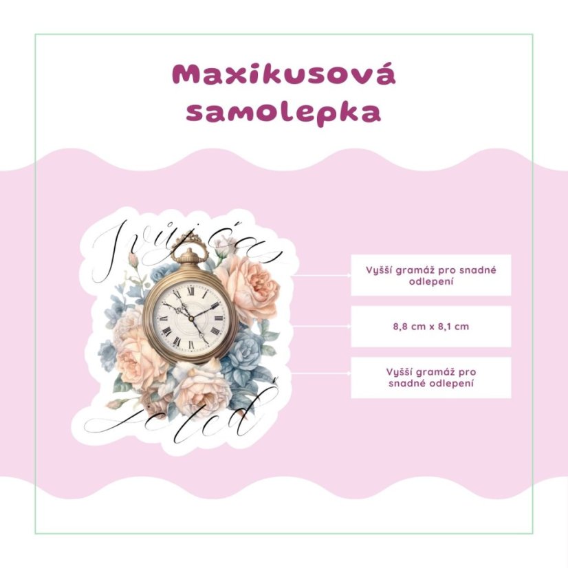 Tvůj čas je teď | Samolepka do diáře