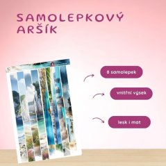 Azurové pobřeží | Samolepky do diáře