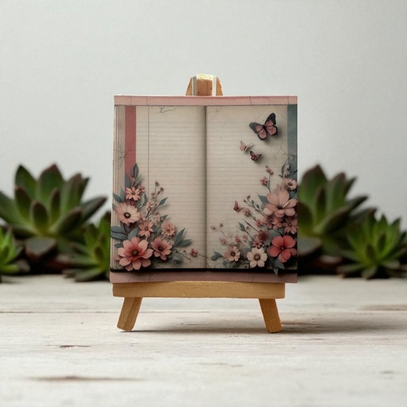 Trhací bloček s motýly