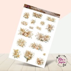 Elegantní boho květy | Samolepky do diáře