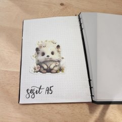 Ježeček mezi květy | Samolepka do diáře