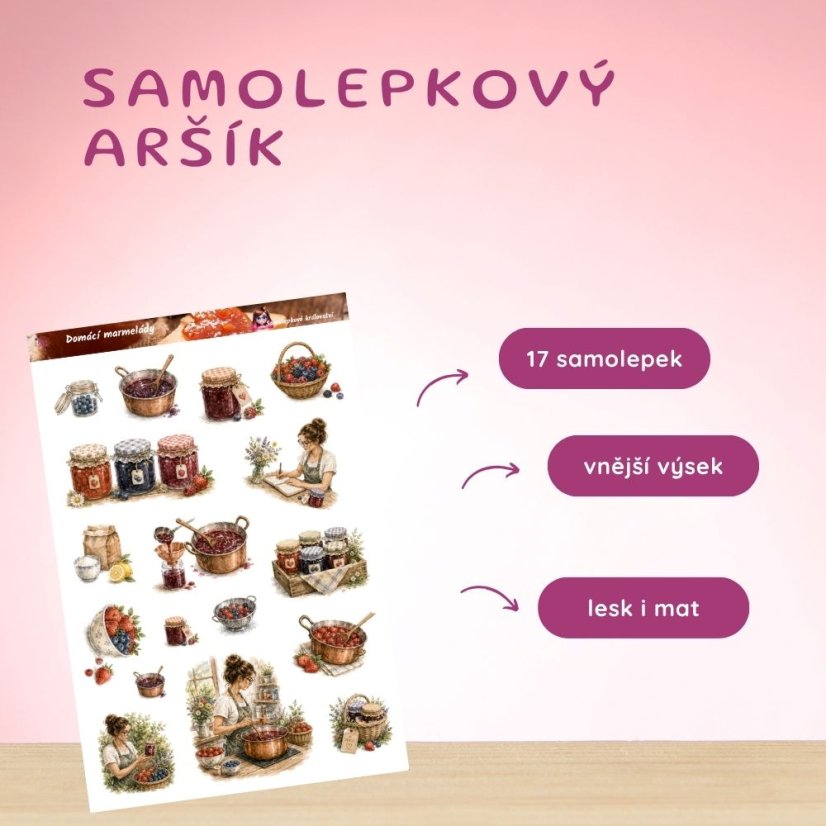 Domácí marmelády | Samolepky do diáře