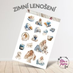 Zimní lenošení | Samolepky do diáře