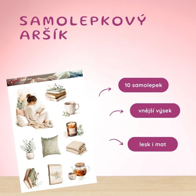 Útulné čtení | Samolepky do diáře