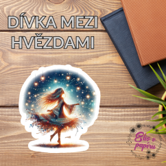 Dívka mezi hvězdami | Samolepky do diáře