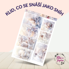 Klid, co se snáší jako sníh | Samolepky do diáře - obrázkové boxy