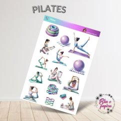 Pilates | Samolepky do diáře