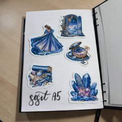 Vesmírná magie | Velké kusové samolepky pro diář i scrapbook