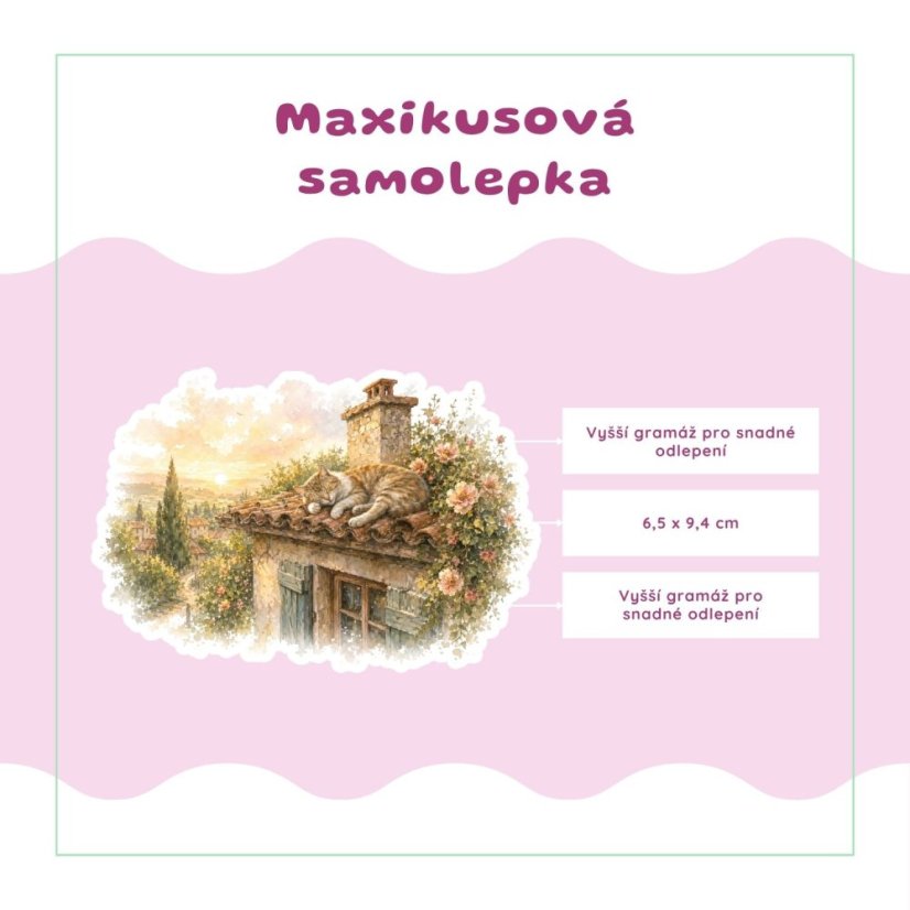 Červnové letní večery | Měsíční samolepkový kit | 2026