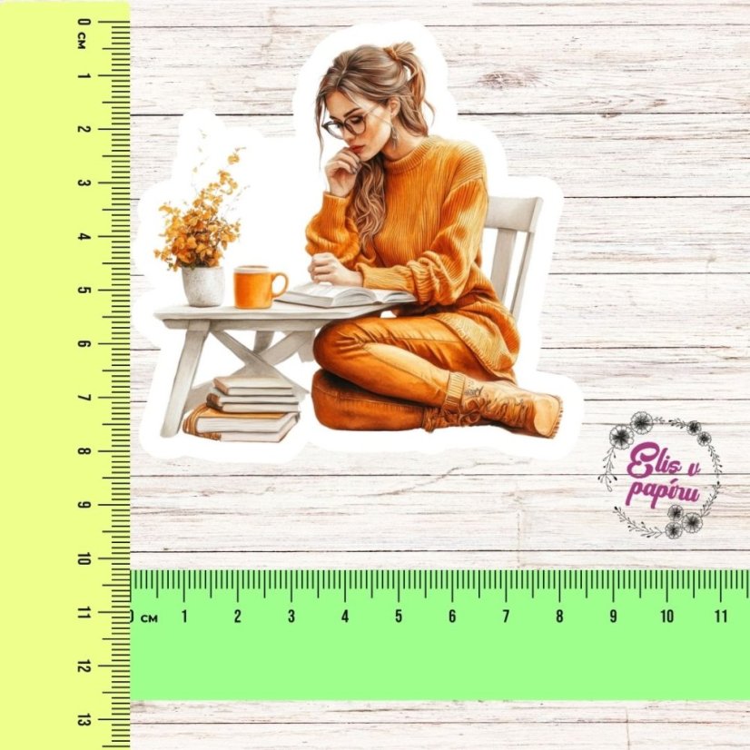 Dívka s diářem | Samolepky do diáře