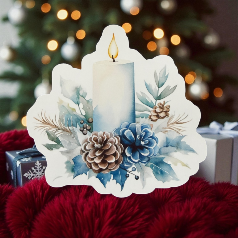 Adventní plamínek | Samolepky do diáře