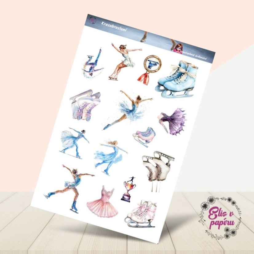 Krasobruslení | Samolepky do diáře | Limitka